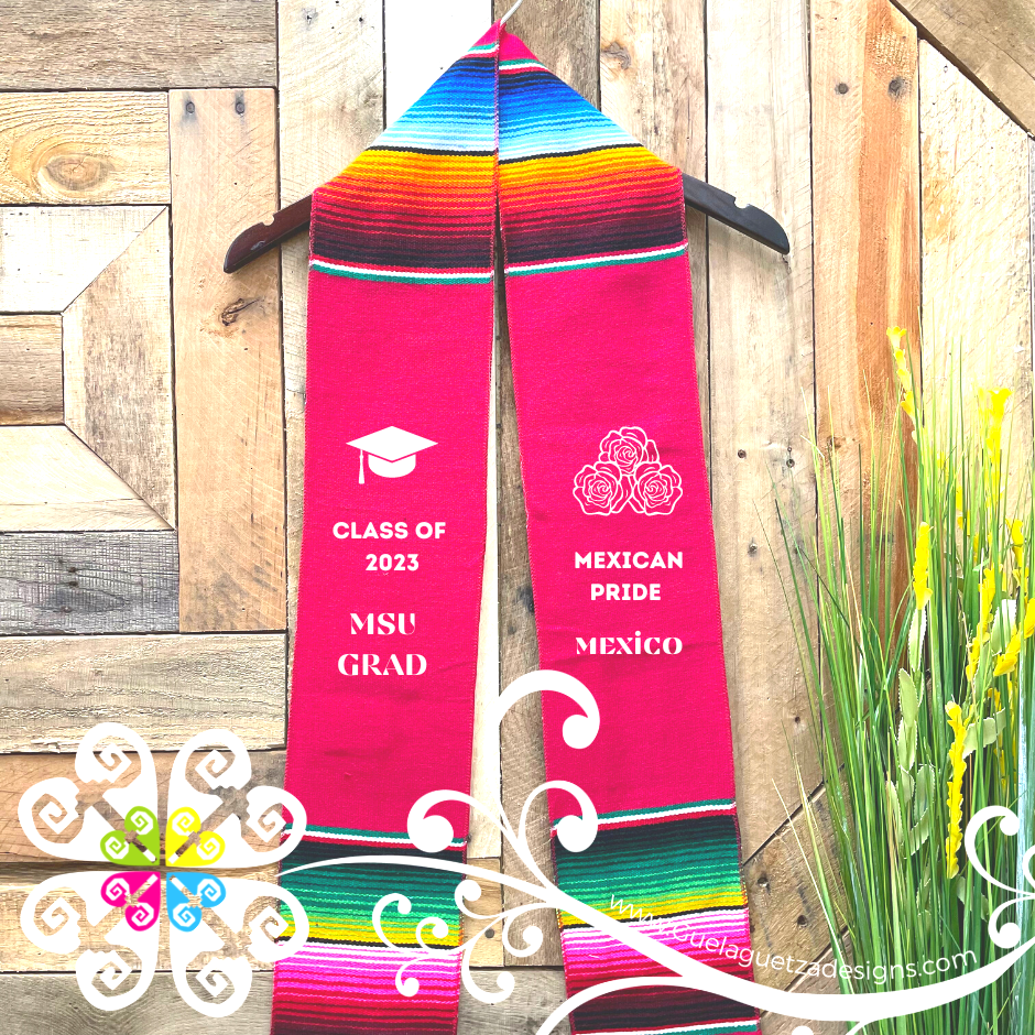 Personalized Sarape Graduation Stole