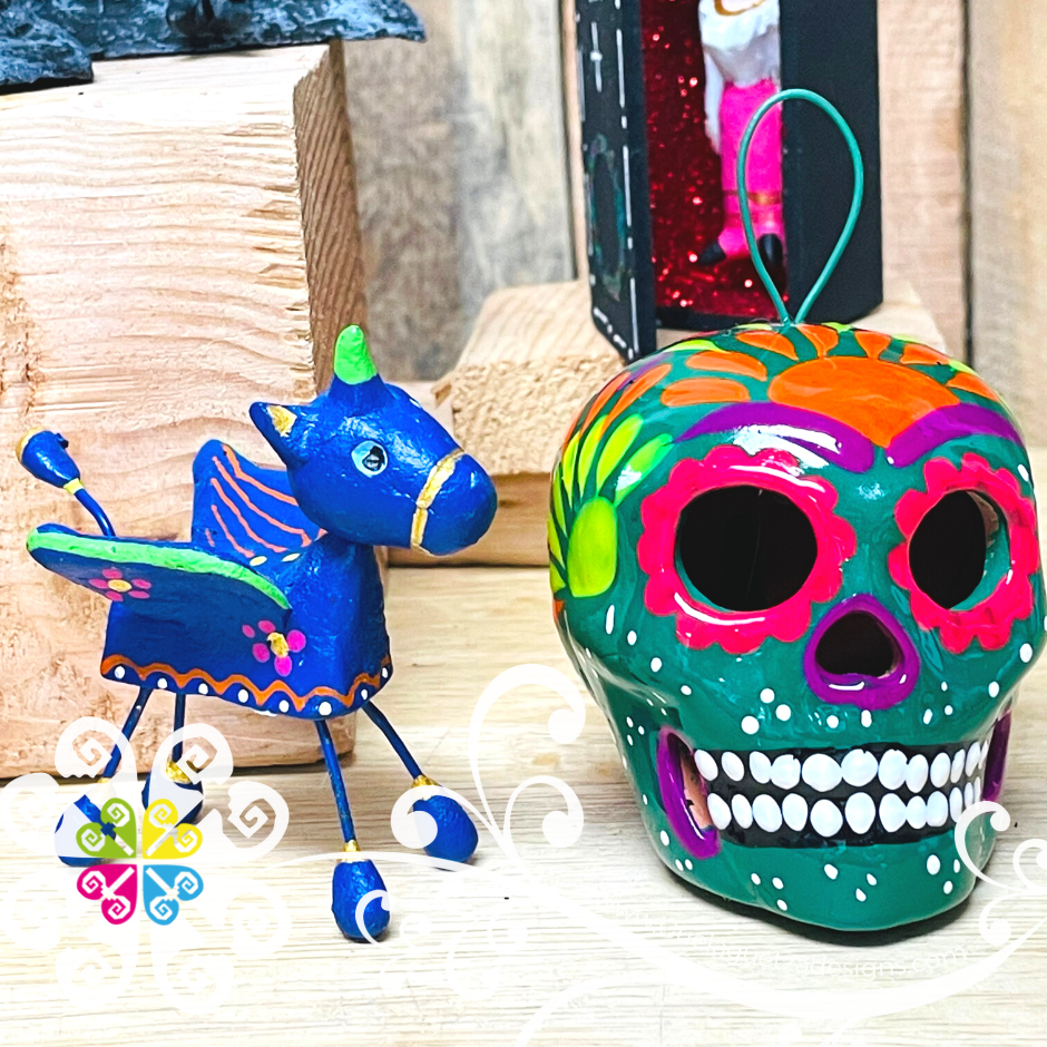 Day of Dead Ornaments - 6 pcs Set