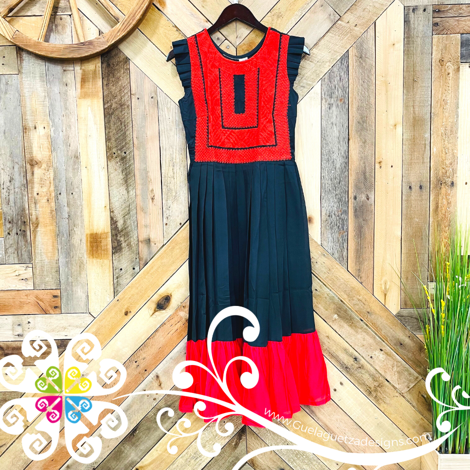 Medium Tehuana Linda - Women Party Long Dress