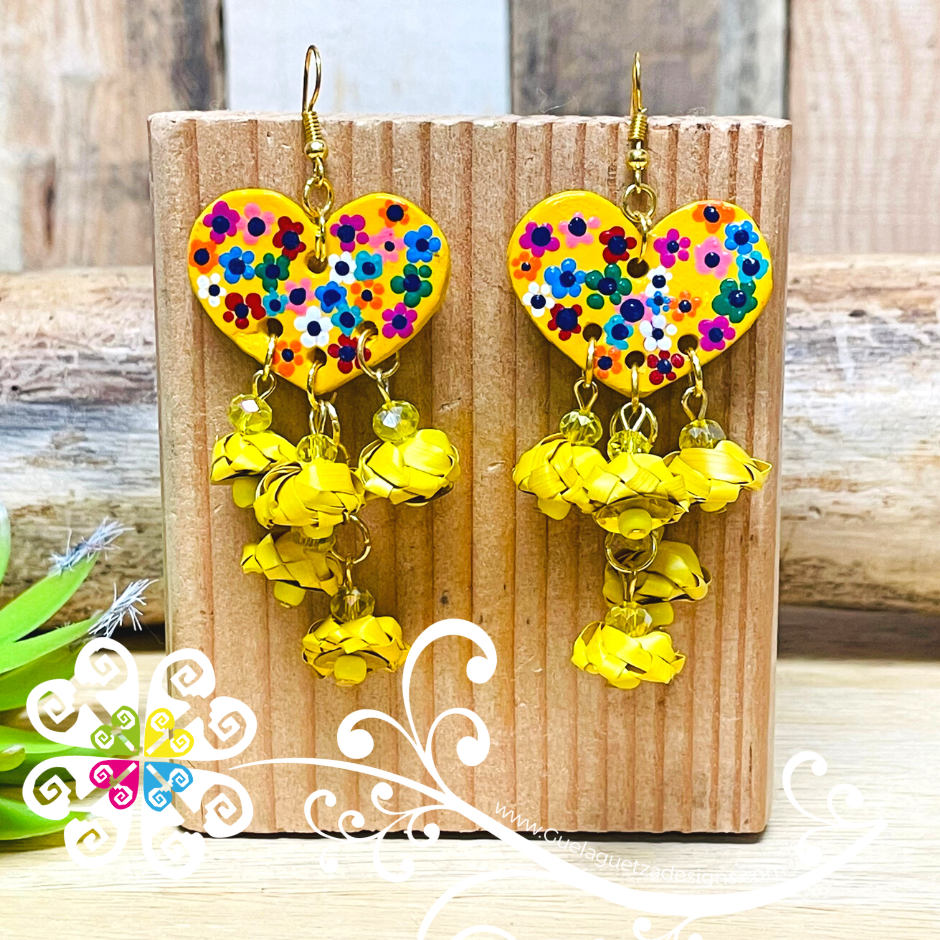 Floral Heart - Palm Earrings