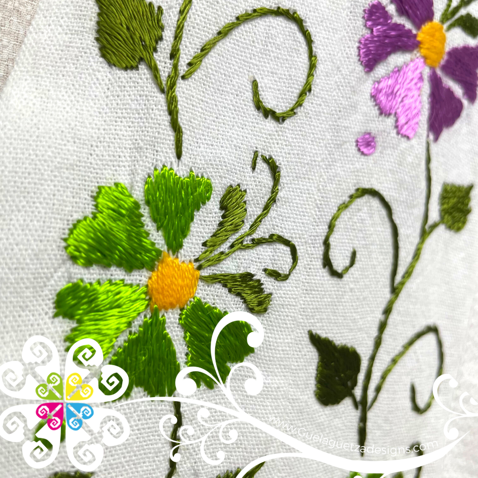Aro Embroider Malu Top 3/4 Sleeve - Women Top – Guelaguetza Designs