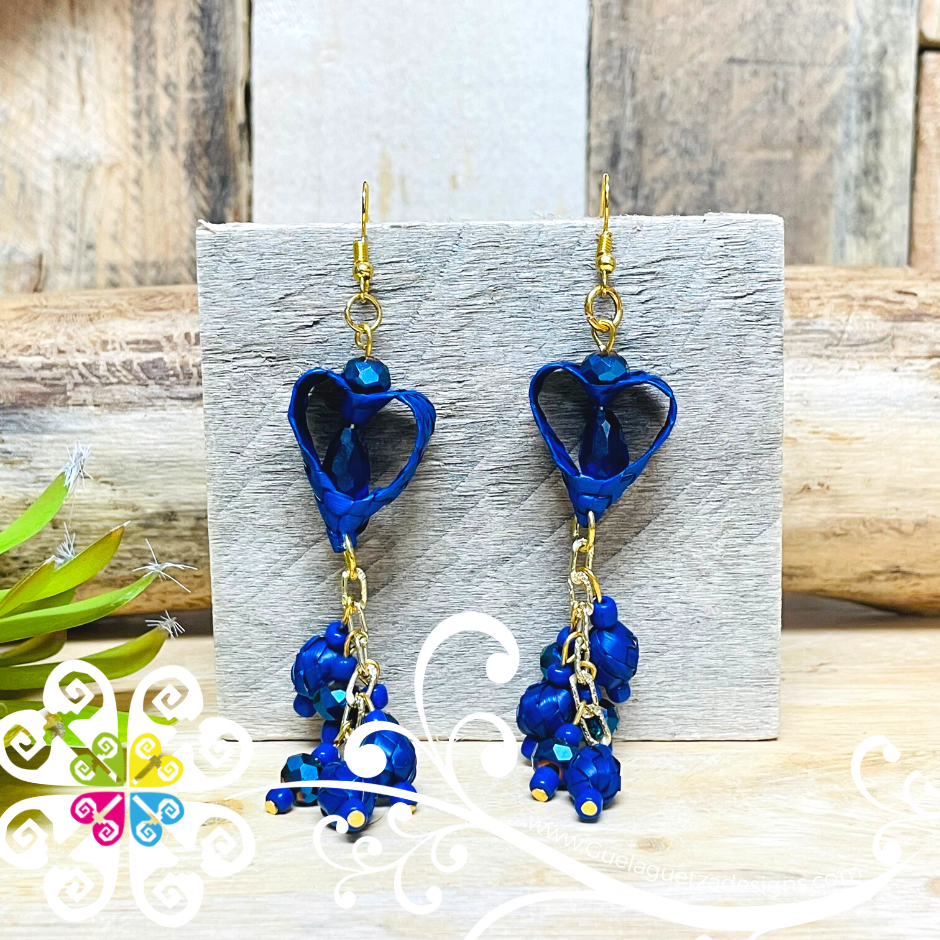 Crystal Heart - Palm Earrings