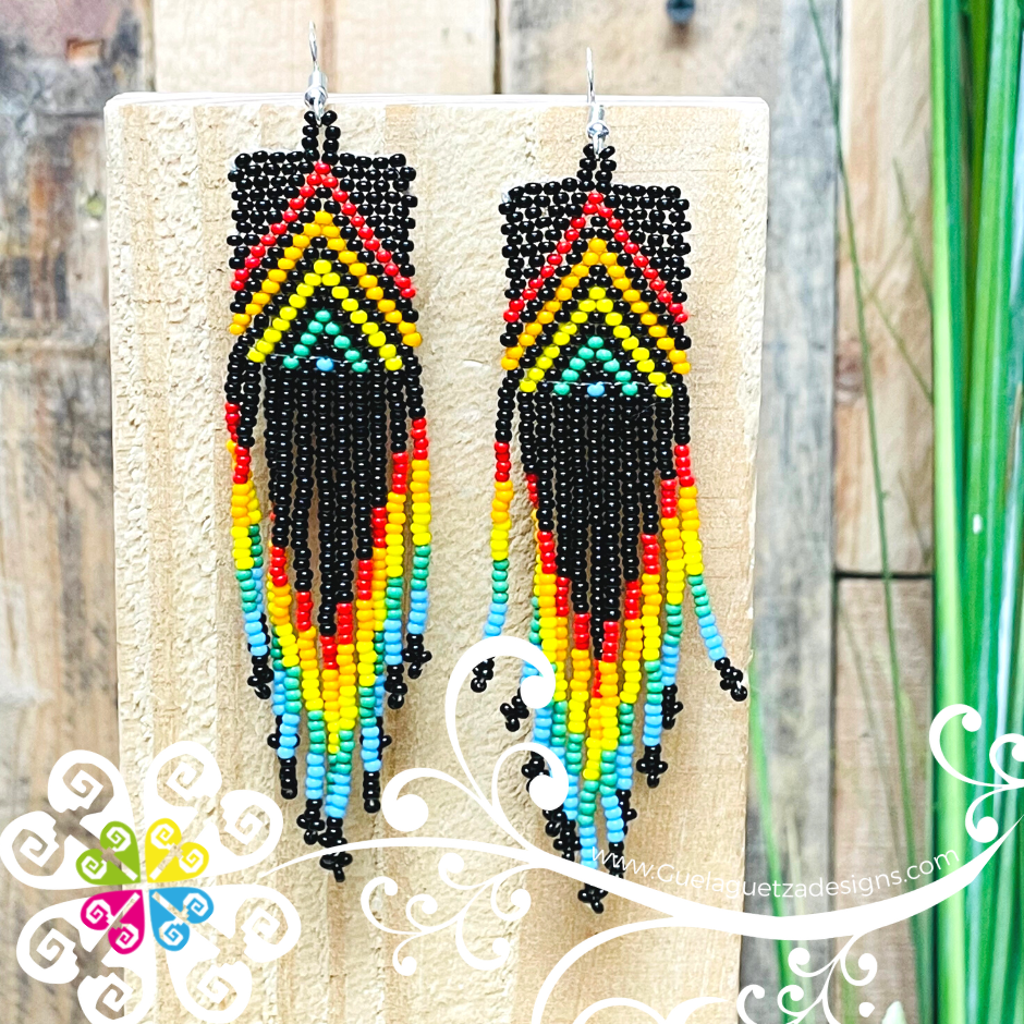 Cuadro Pyram Beaded Earrings