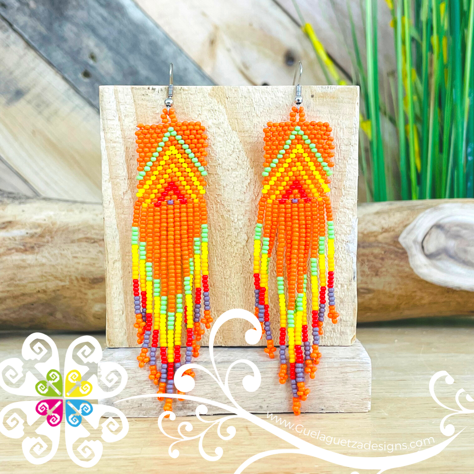 Cuadro Pyram Beaded Earrings