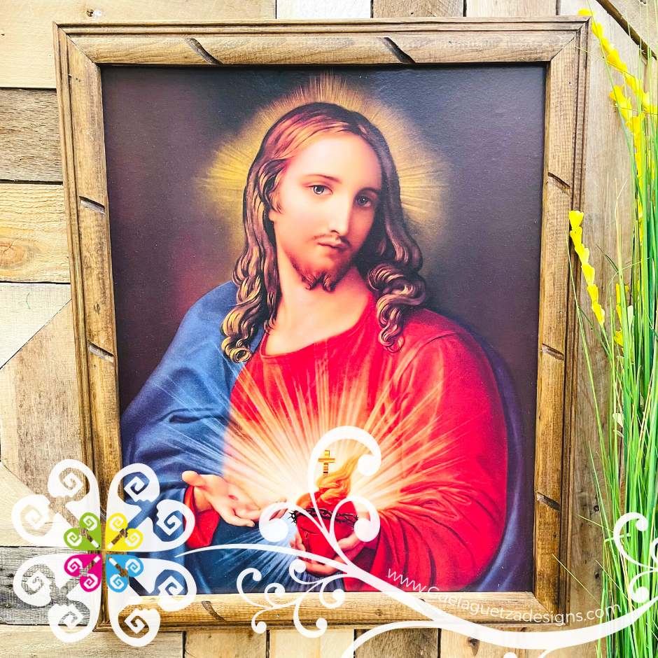 Small Jesus Wood Wall Art - Litografia