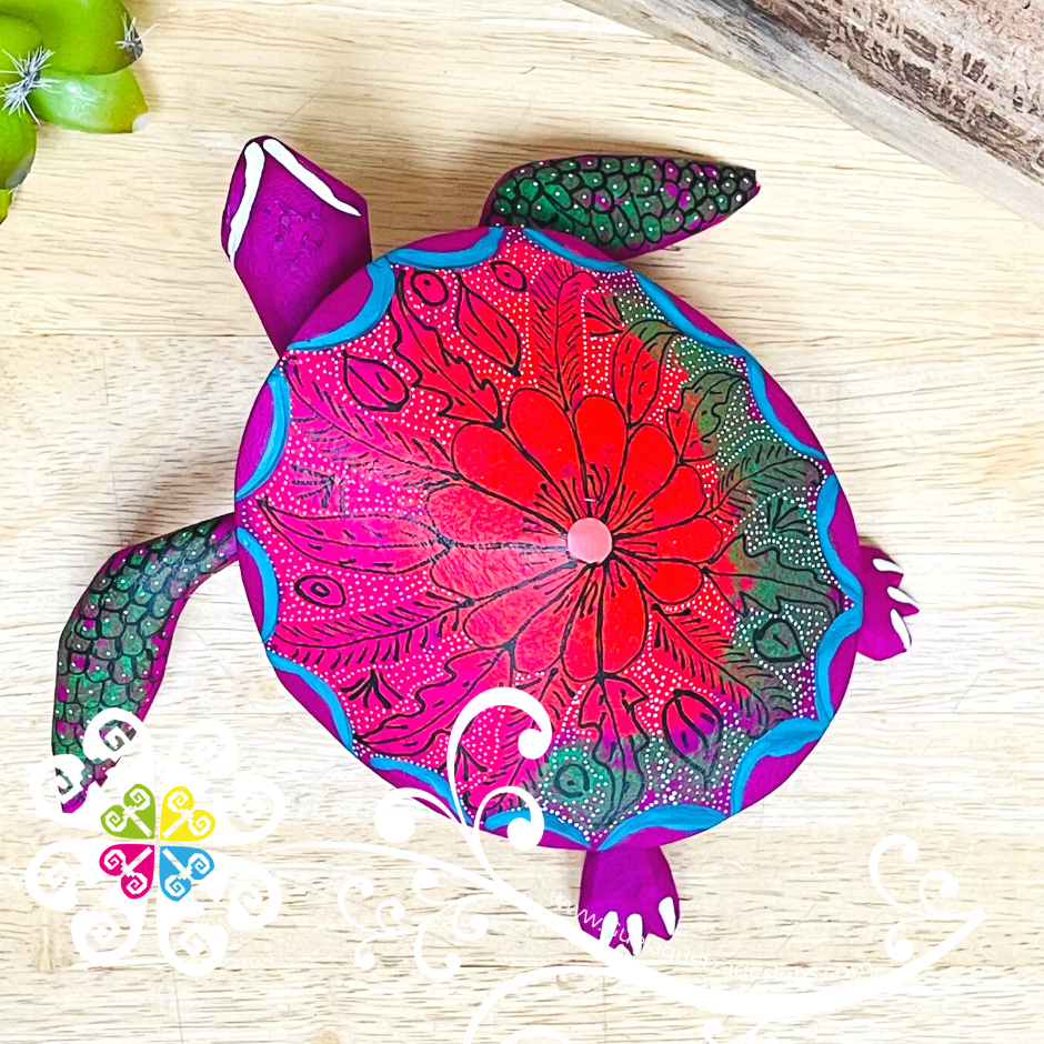 Large Turtle Alebrije- Handcarve Wood Decoration Figure