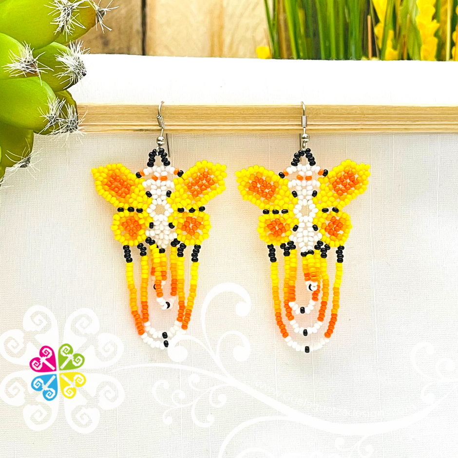 Beaded Butterfly Earrings