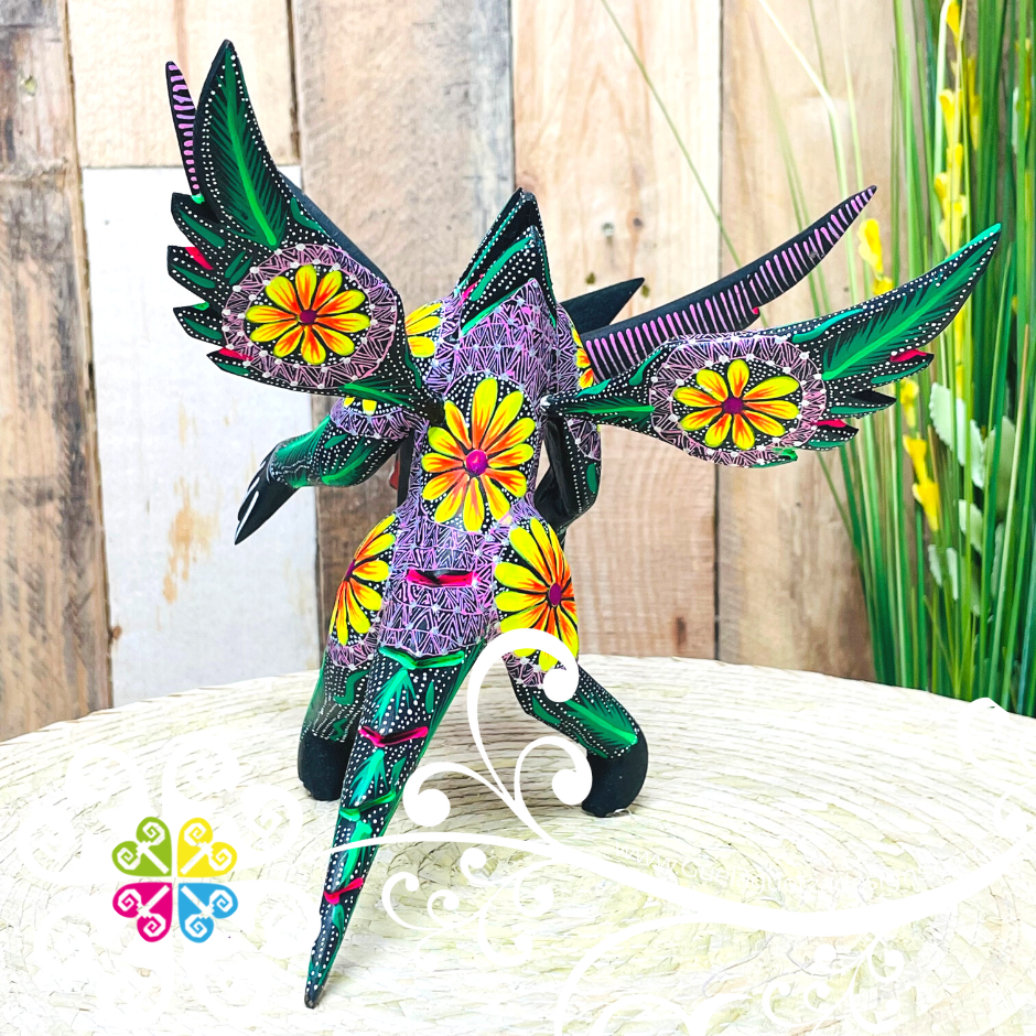 Medium Dragon Alebrije- Handcarve Wood Decoration Figure