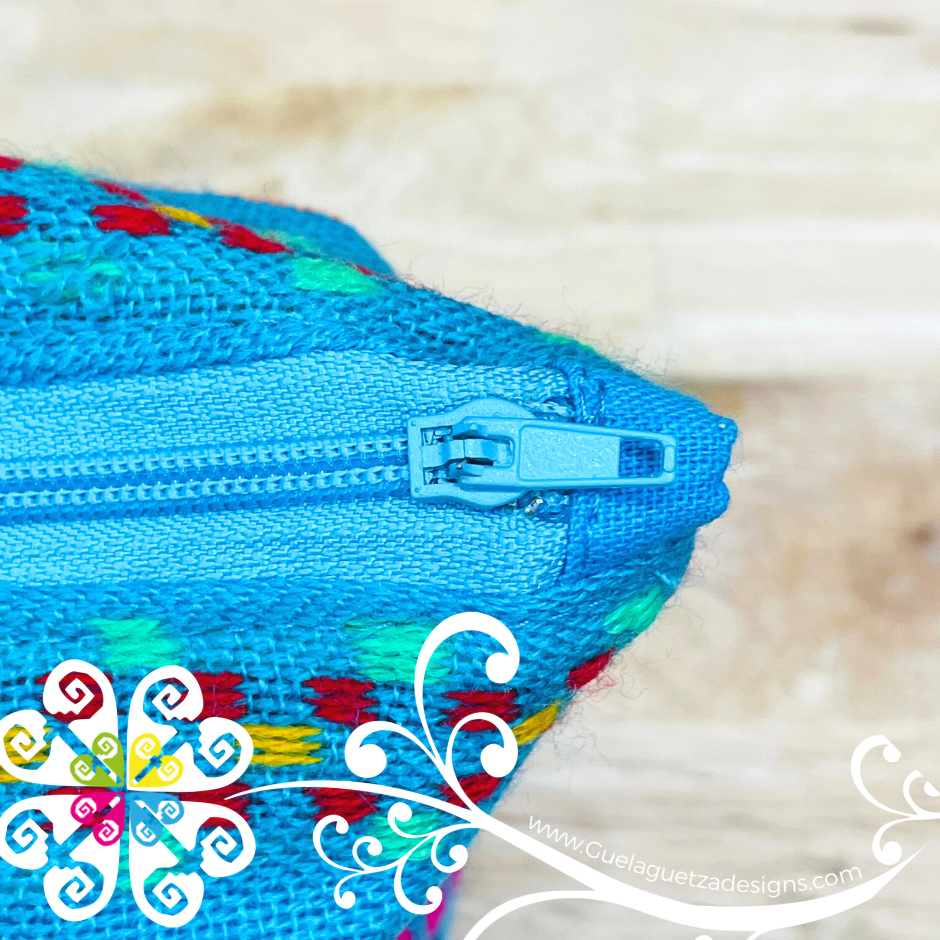 Handmade Mexican Oil Cloth - Cosmetic Bag –