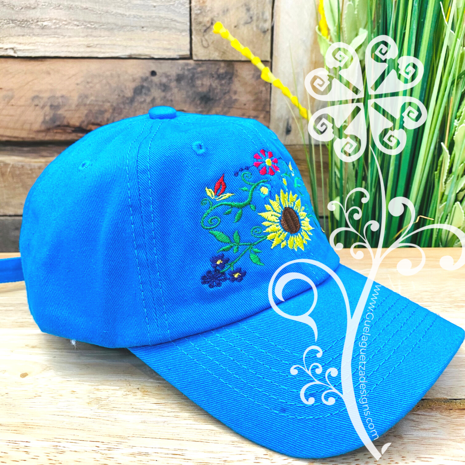 Sunflower Embroider Cap