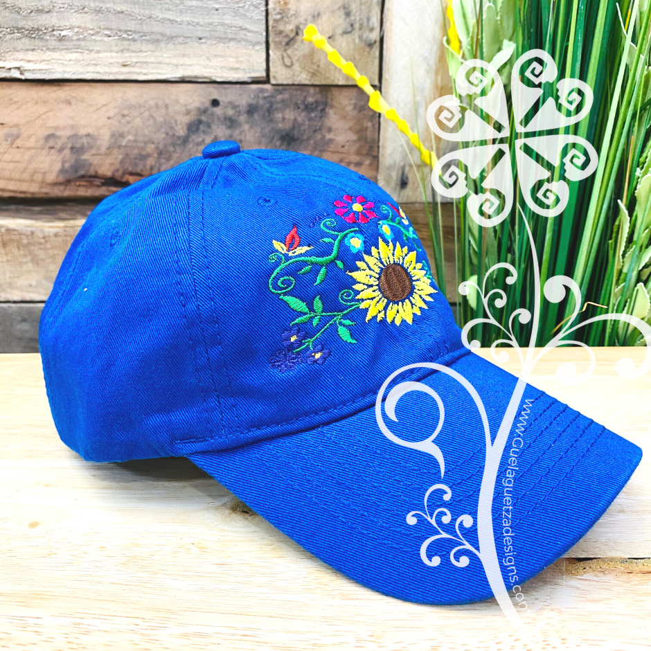 Sunflower Embroider Cap