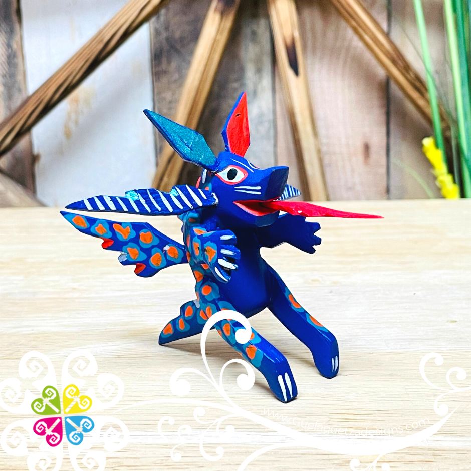 Mini Dragon Alebrije - Handcarve Wood Decoration Figure