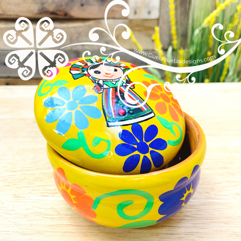 Hand Painted Ceramic Jewelry Box