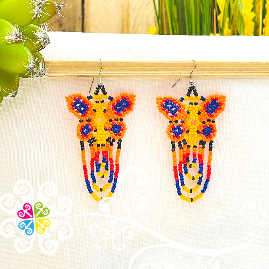 Beaded Butterfly Earrings