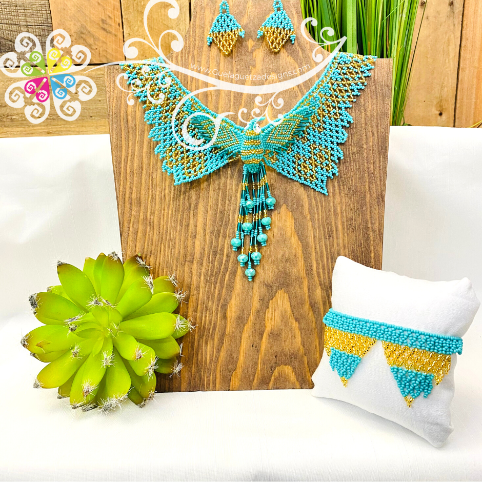 Hummingbird Set - Beaded Jewelry Set