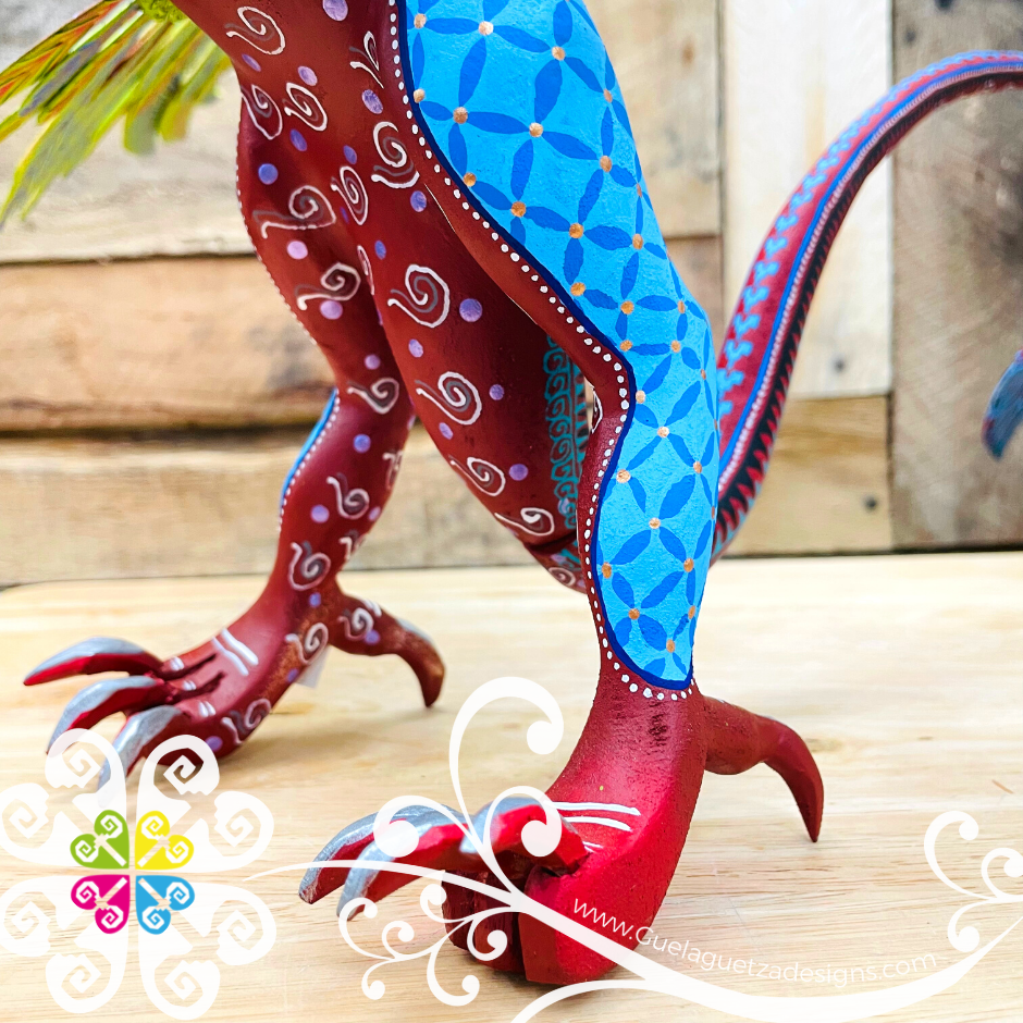 Extra Large Dragon Alebrije- Handcarve Wood Decoration Figure