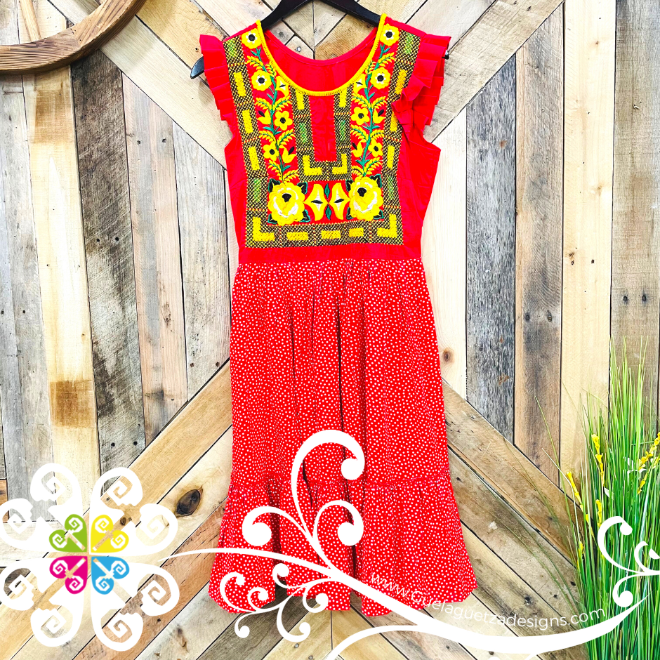 Medium Tehuana Linda - Women Party Dress