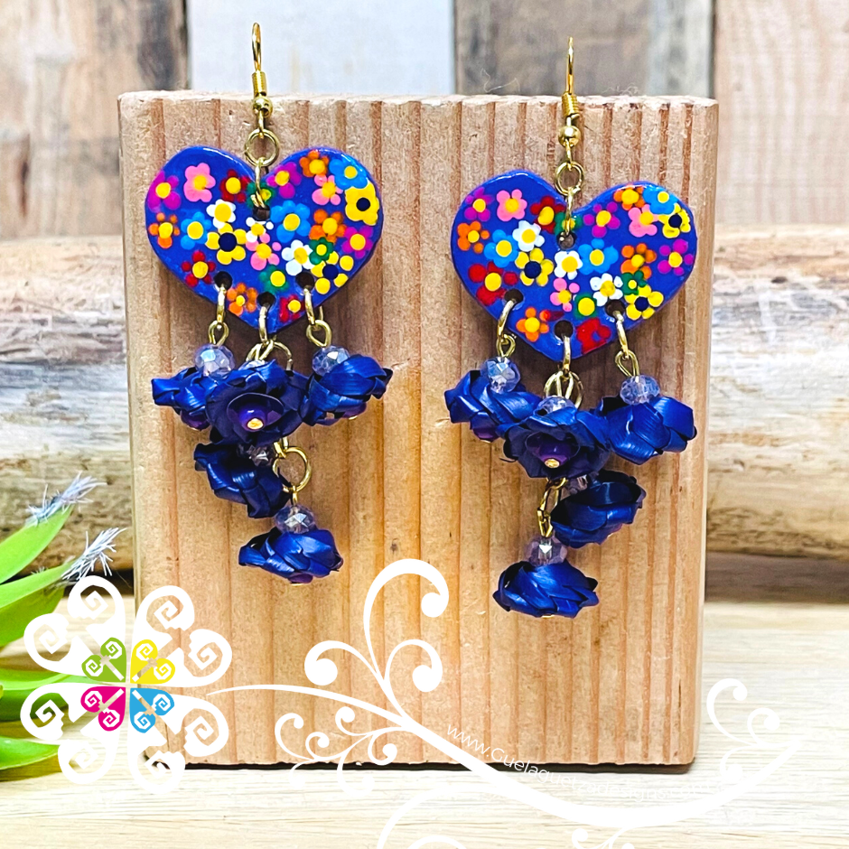 Floral Heart - Palm Earrings