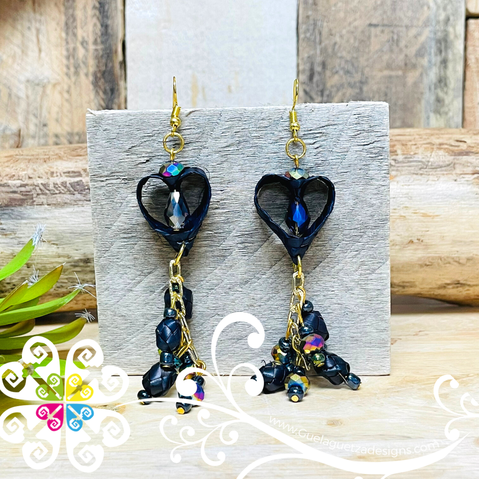 Crystal Heart - Palm Earrings