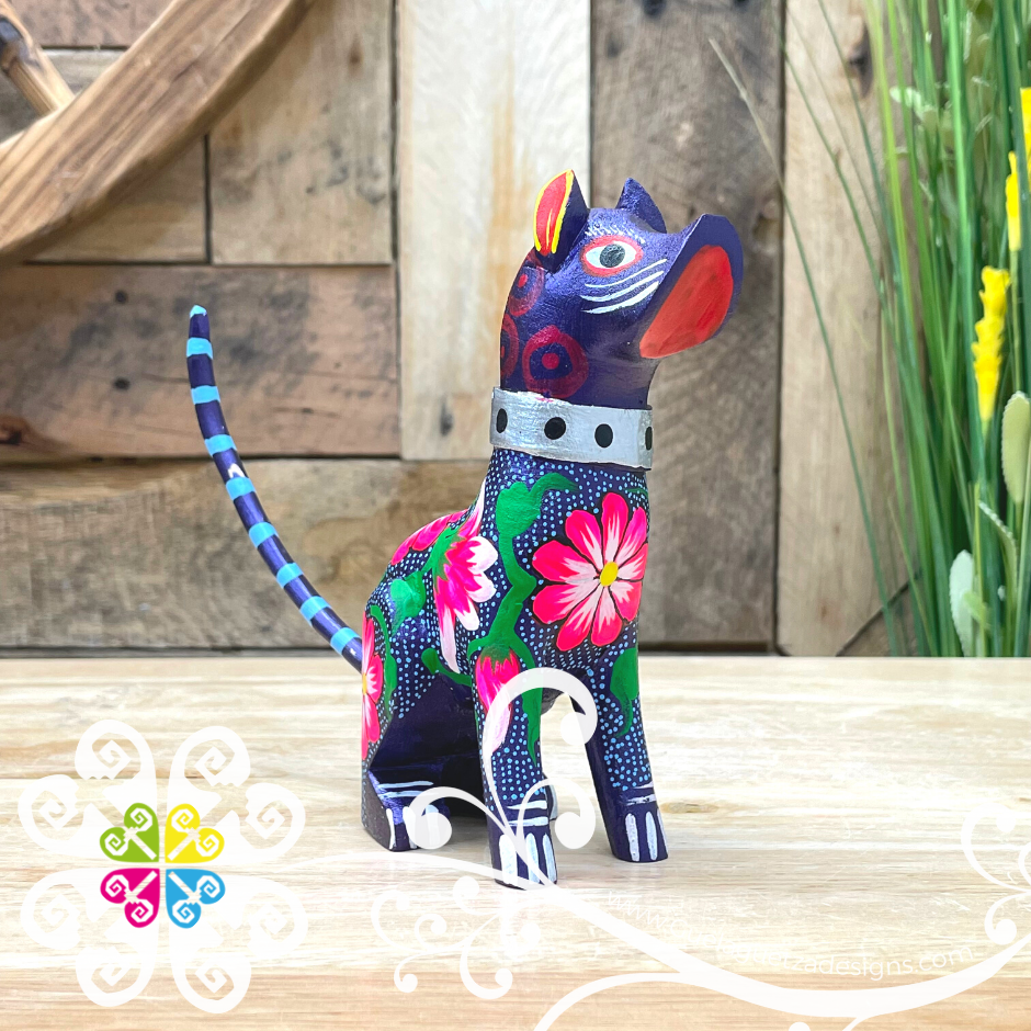 Medium Dog Alebrije- Handcarve Wood Decoration Figure