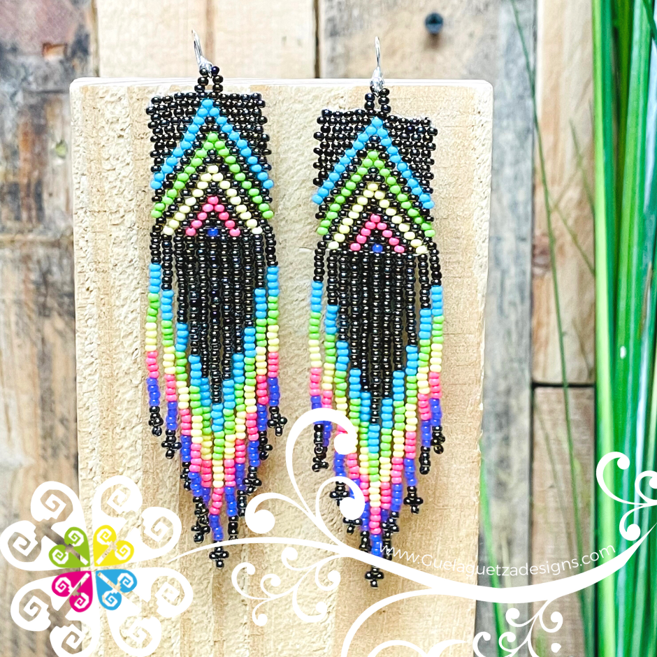 Cuadro Pyram Beaded Earrings