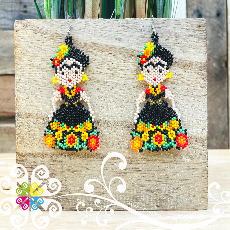 Frida Dress Beaded Earrings