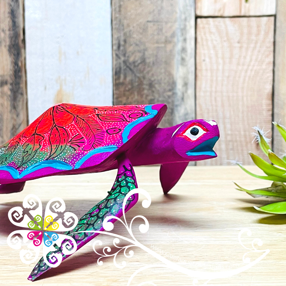 Large Turtle Alebrije- Handcarve Wood Decoration Figure