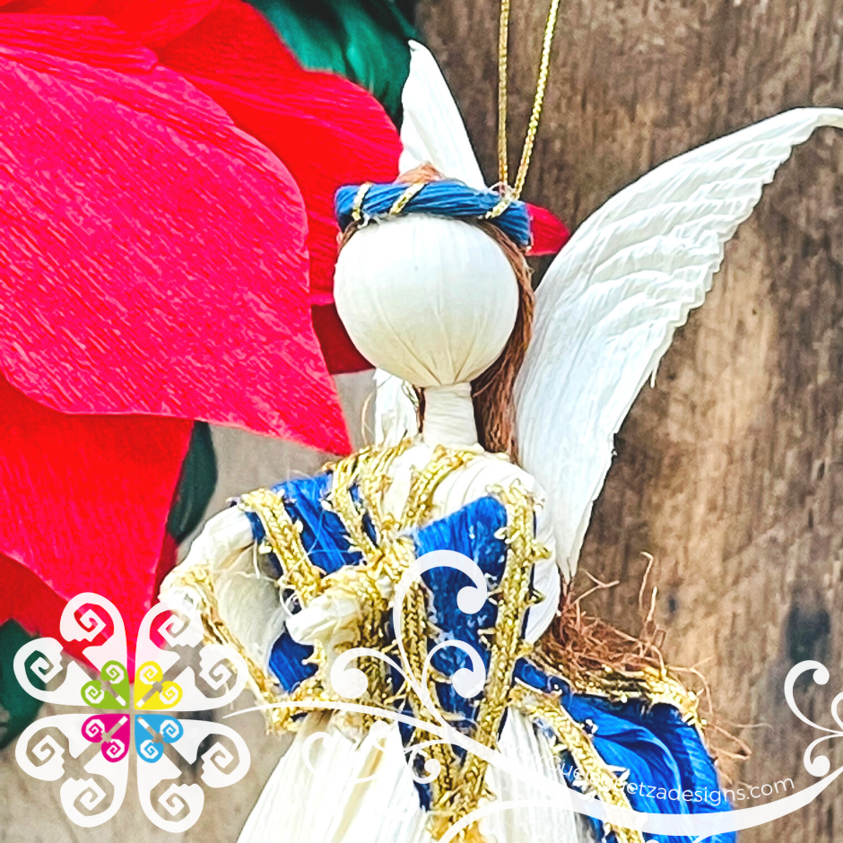 Small Angel Corn Husk Decor