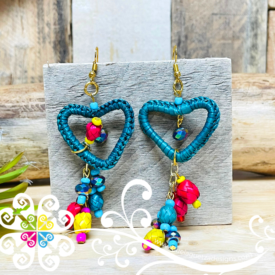 Lovely Heart - Palm Earrings