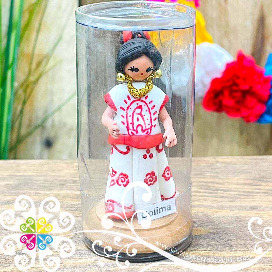 6- Colima Little Doll Figurine - Fondant Doll