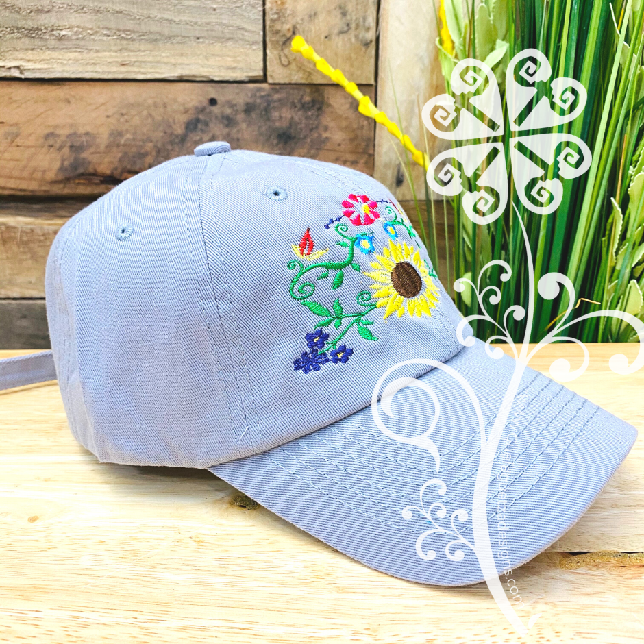 Sunflower Embroider Cap