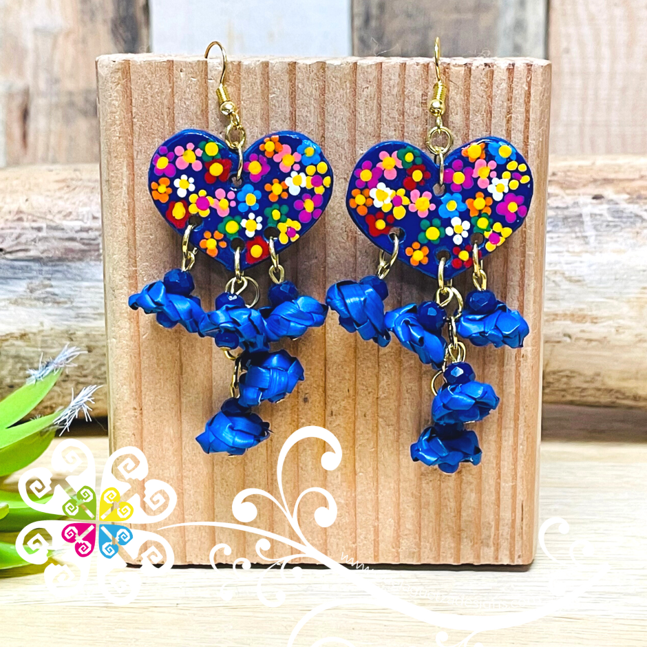 Floral Heart - Palm Earrings