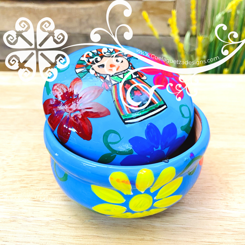 Hand Painted Ceramic Jewelry Box