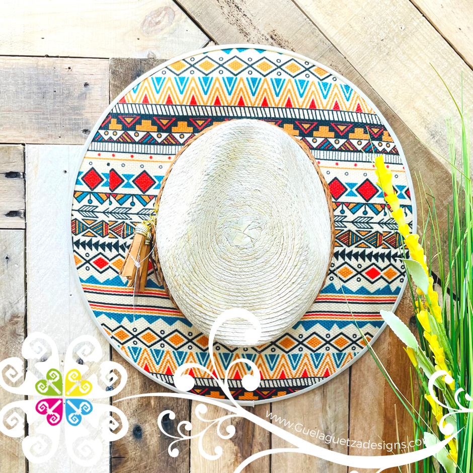 Geometric Shapes - Summer Palm Hat