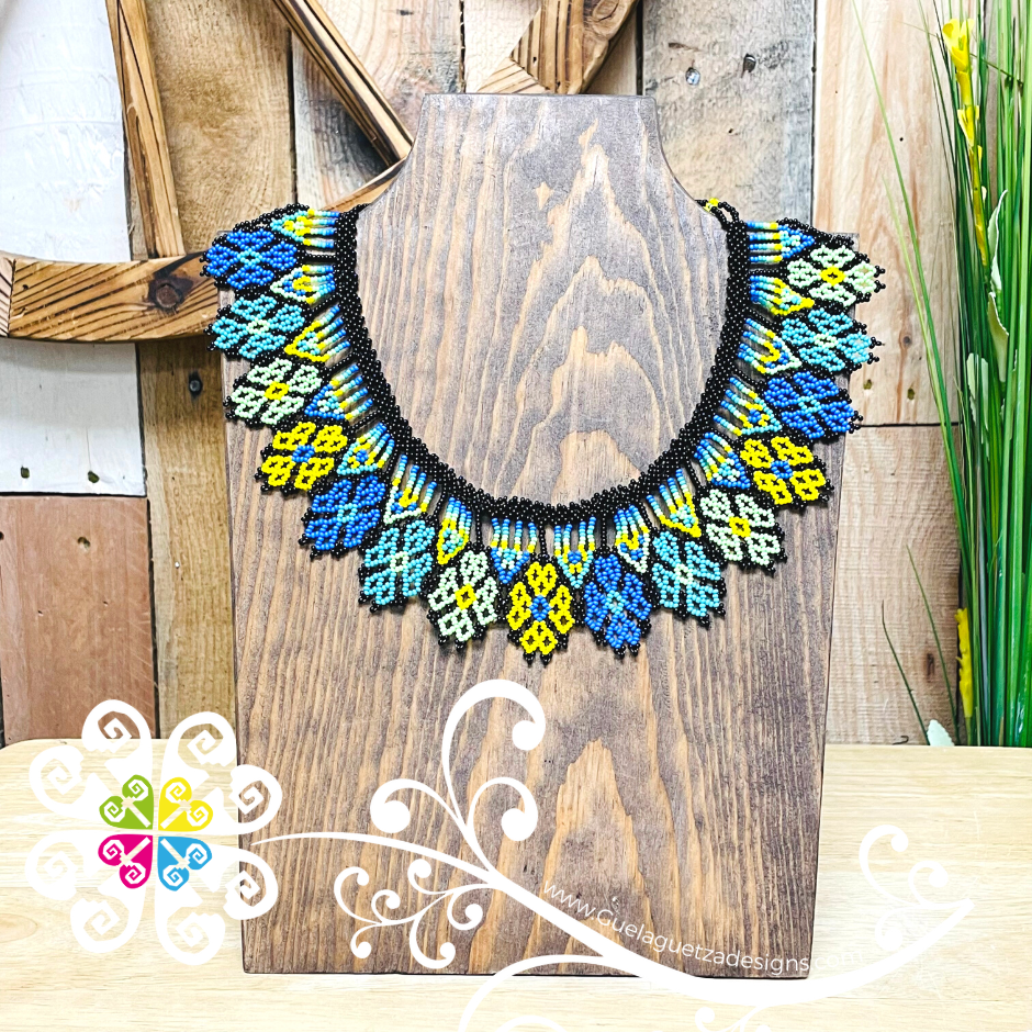 Margarita Beaded Choker - Huichol Necklace