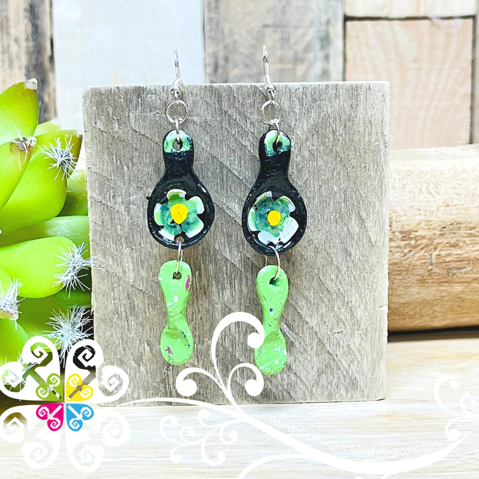 Spoon With Spoon Rest - Cocinita Clay Earrings