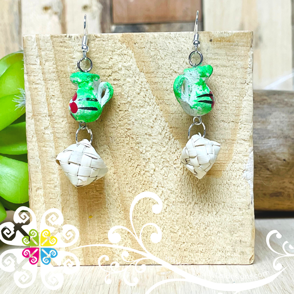 Jarra with Tenate - Cocinita Clay Earrings