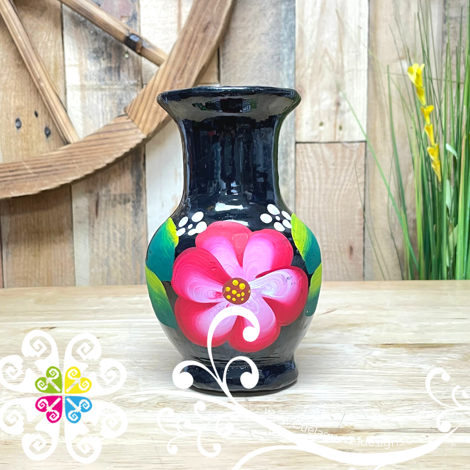 hand painted flower vases