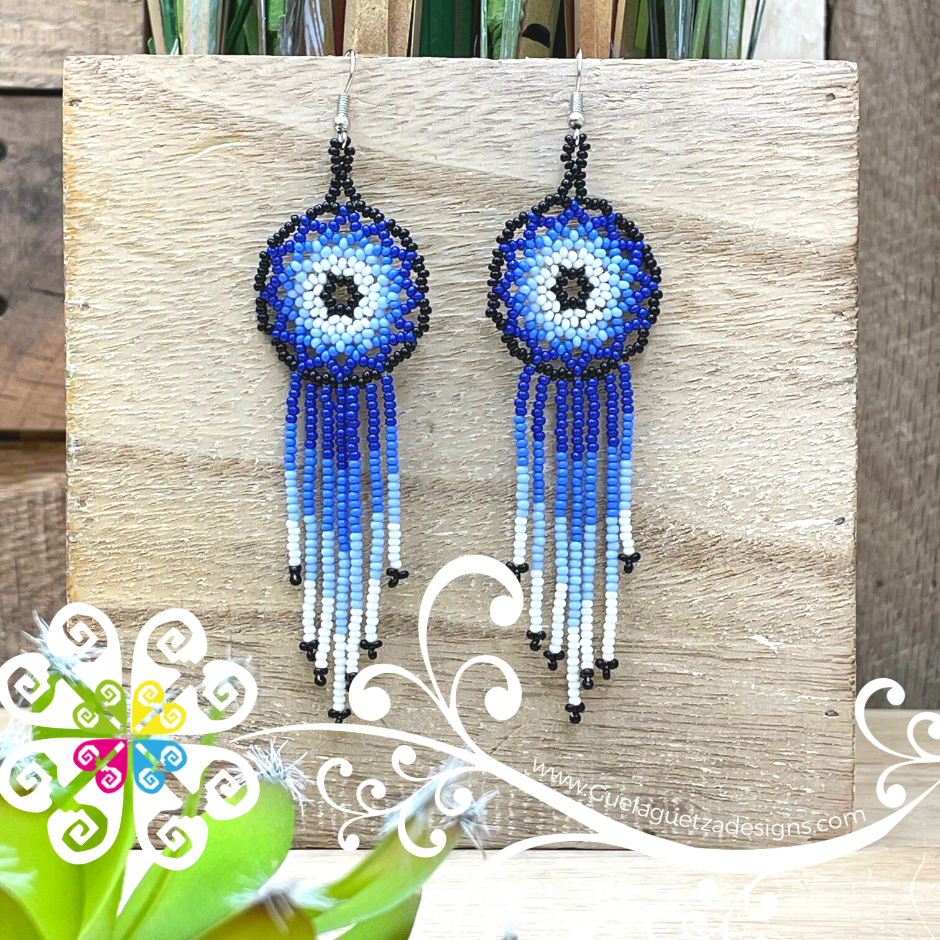 Dream Catcher Beaded Earrings