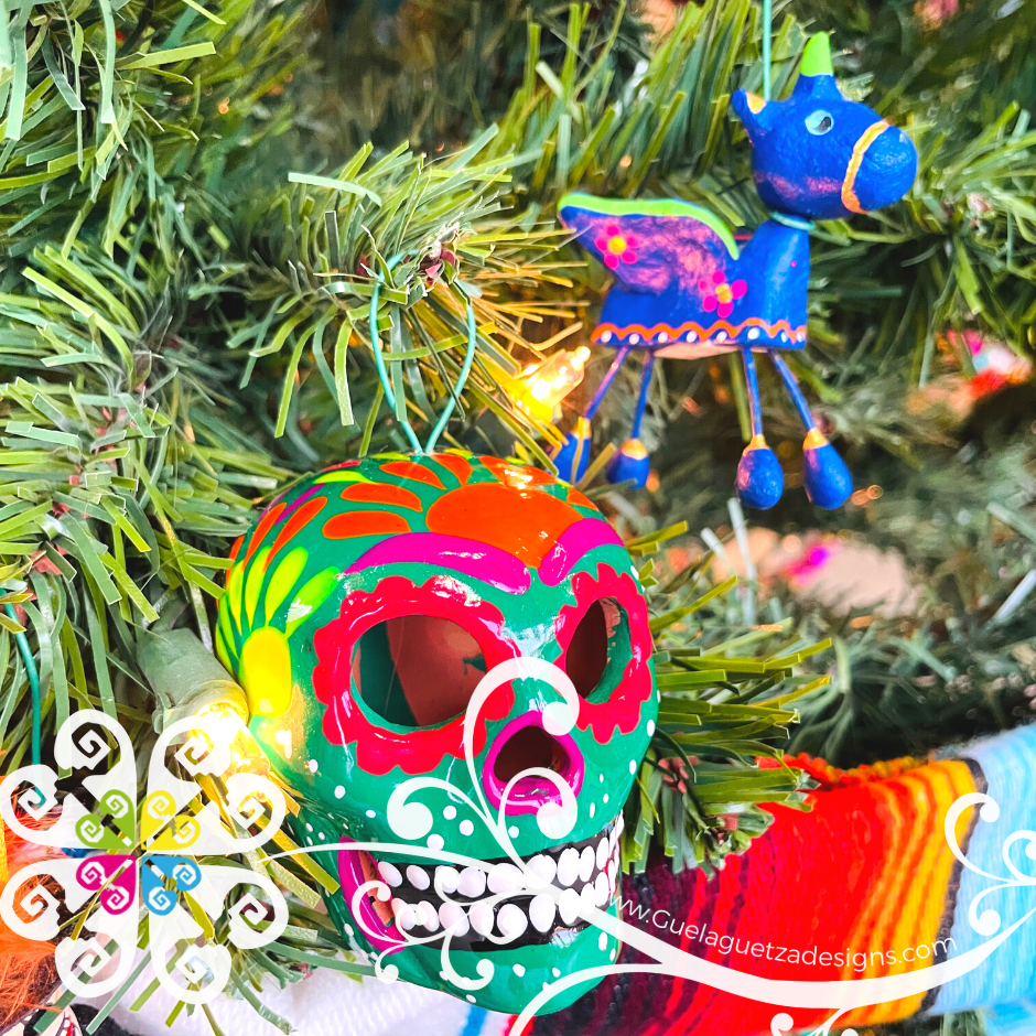 Day of Dead Ornaments - 6 pcs Set