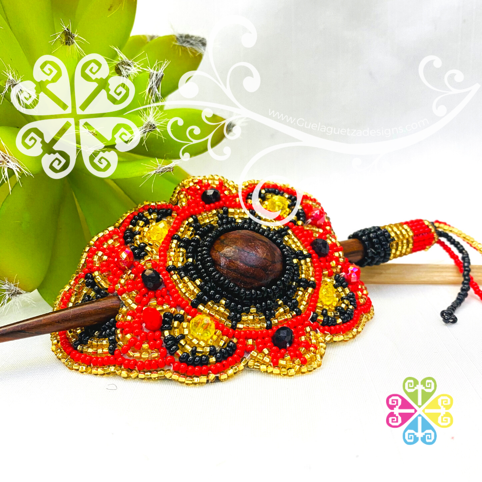 Beaded Hair Brooch