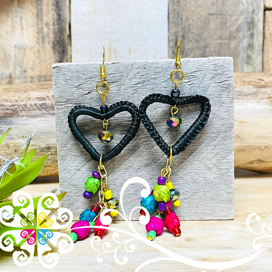 Lovely Heart - Palm Earrings