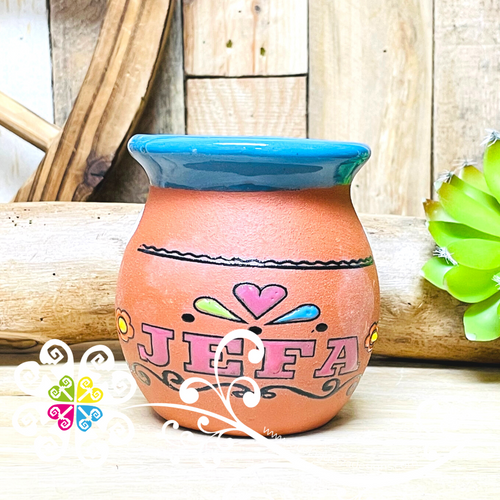 La Jefa Jarrito Decorado - Clay Mug