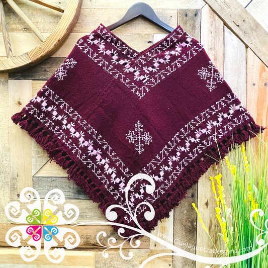 Deshilado Design Embroider Poncho - Mañanita