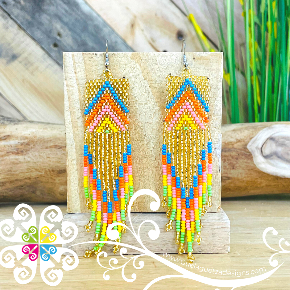 Cuadro Pyram Beaded Earrings