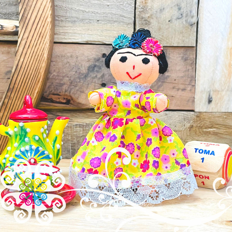 Extra Mini Mexican Frida Doll - Sencilla