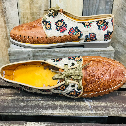 Multicolor Doll - Loafers Artisan Leather Women Shoes