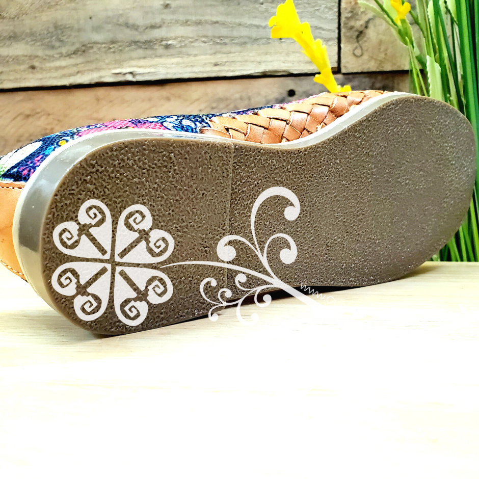 Multicolor Circles - Loafers Artisan Leather Women Shoes