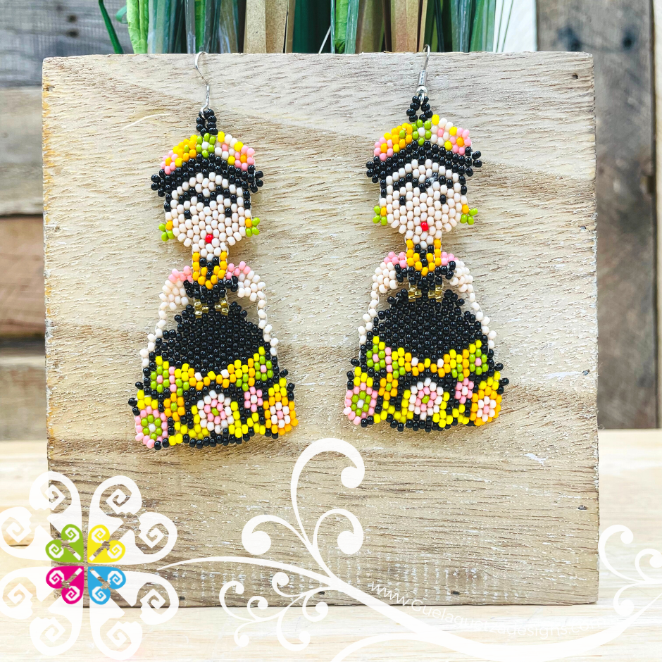 Frida Dress Beaded Earrings