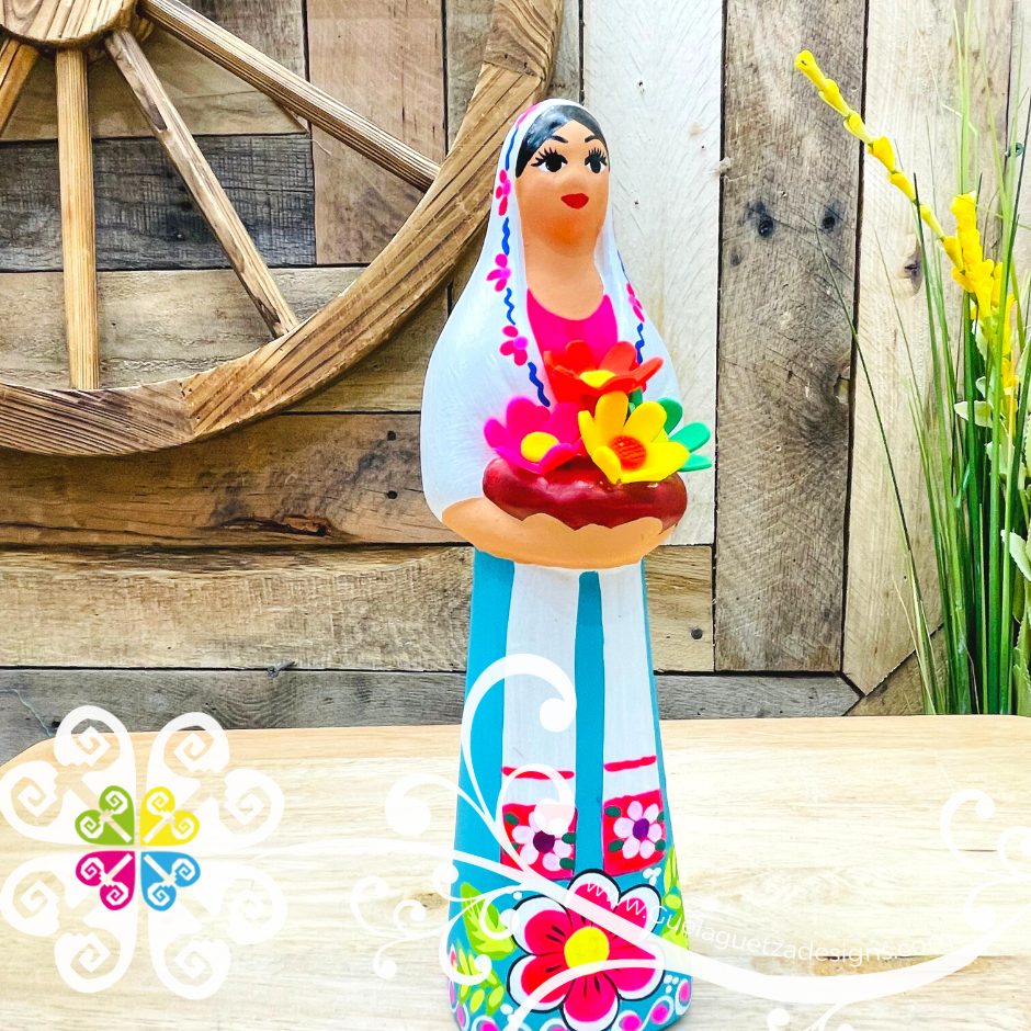 Small Flor Michoacana Doll - Ceramic Statue